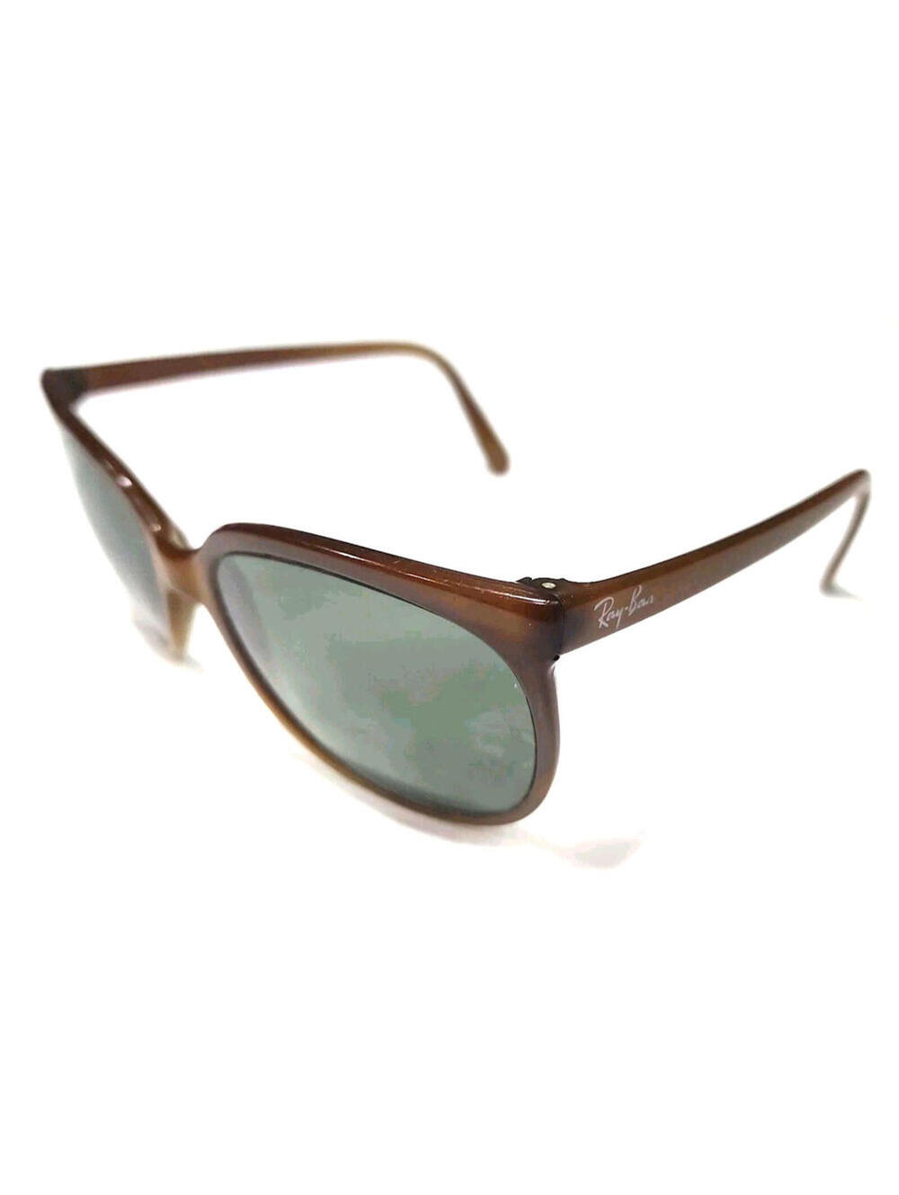 Ray Ban B&L Cats Brown Nylon Green Unisex Sunglasses READ